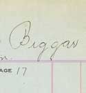 Thumbnail - Lt. R. W. Biggar Roll Card