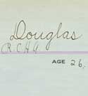 Thumbnail - Detail of Gunner Grant Douglas Roll Card