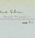Thumbnail - Lieutenant Francis Malloch Gibson Roll Card