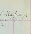 Thumbnail - Lieutenant George Lawrence Bisset Mackenzie Roll Card