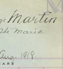 Thumbnail - Lieutenant Frederick John Strange Martin Roll Card