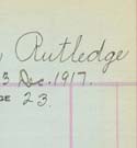 Thumbnail - Lieutenant Stanley Arthur Rutledge Roll Card