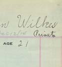 Thumbnail - Lt. Maurice Fisken Wilkes Roll Card