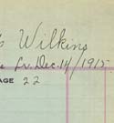 Thumbnail - Lt. Reginald Prinsep Wilkins Roll Card