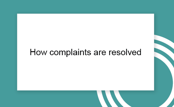 The complaints process