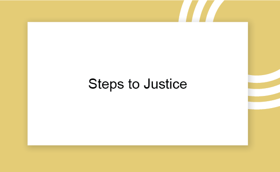 Steps to Justice - graphics tile
