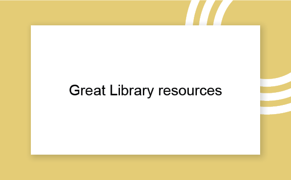 Great Library resources - graphics tile