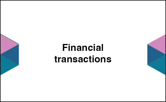 Financial transactions